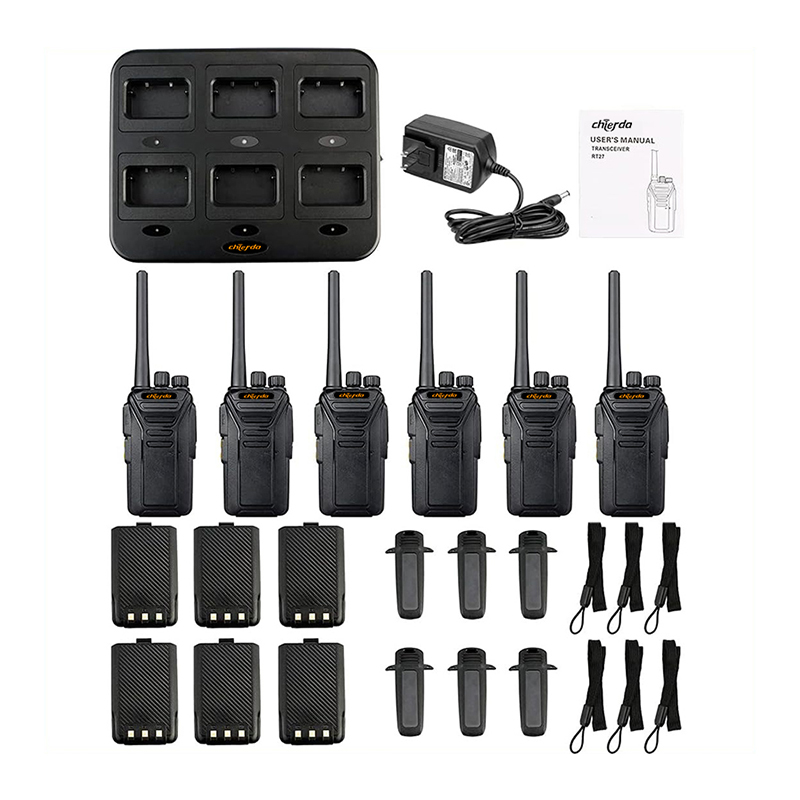 Chierda CD318 Durable Rugged Handheld Radio (6 packs)