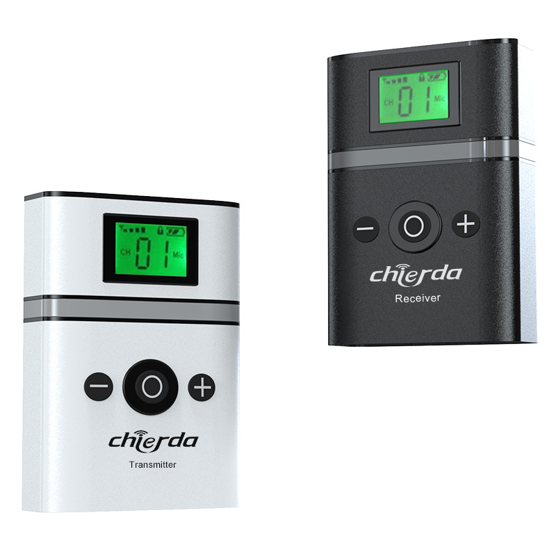 Chierda F60 2.4GHz Lightweight 150 Meters Wireless Tour Guide system