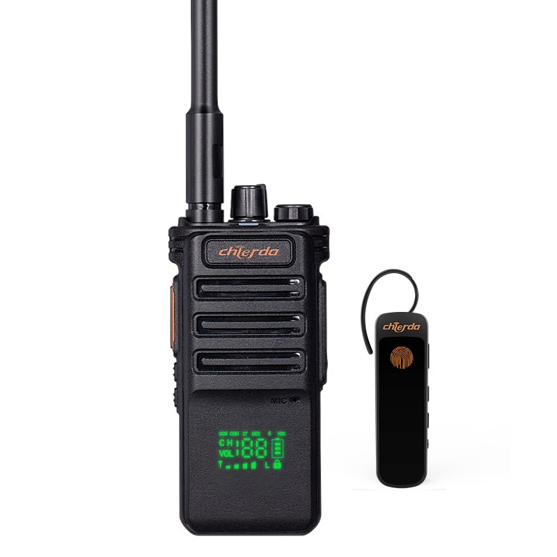 Chierda CD108F Plus Bluetooth Walkie Talkie with Wireless Earpiece